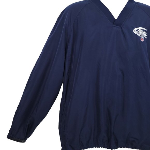 Dunbrooke Pullover V Neck Jacket NFL Bud Light Mens Size XL Side Zip Embroidered - Picture 6 of 16